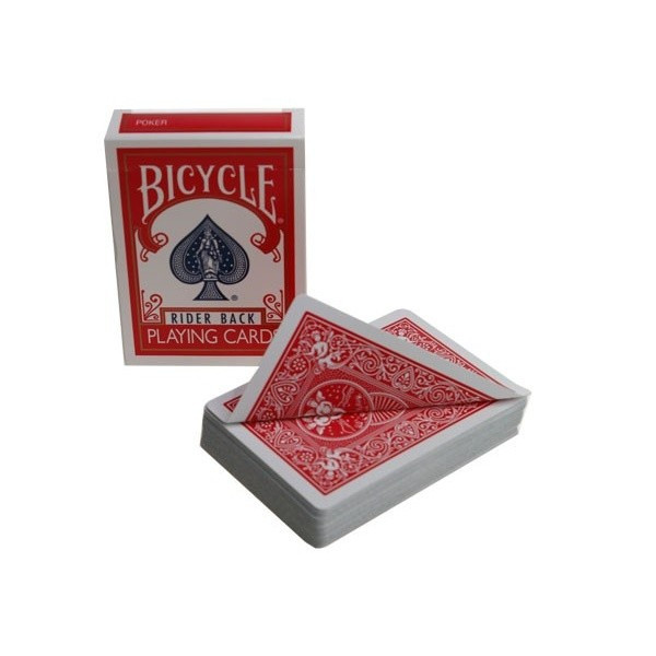 karte bicycle double back redred