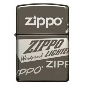 Zippo Black Ice Logo 49051