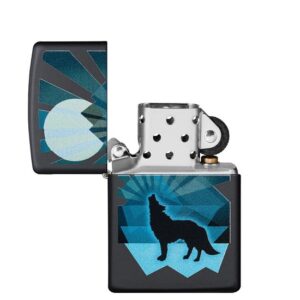 Zippo Wolf and Moon 29864