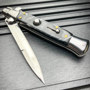 Nož Skakavac Standard Stilleto Crni