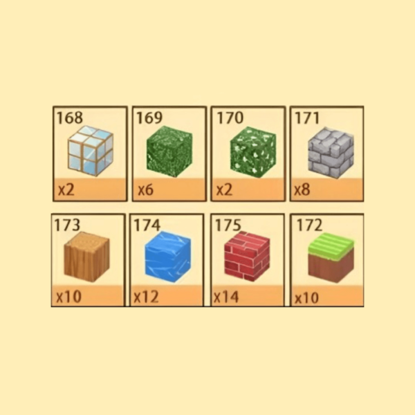 minecraft cubes 64 cube