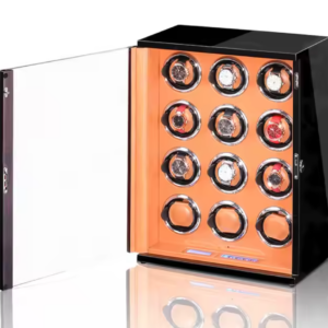 Automatska Kutija Za Satove - Ebony 12 Orange