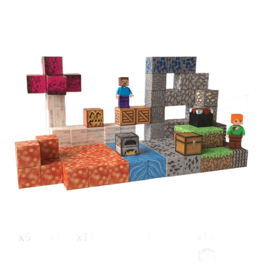 Minecraft Pro Set Magnetic Cubes Pro - Minecraft (99) - Ekspedicija