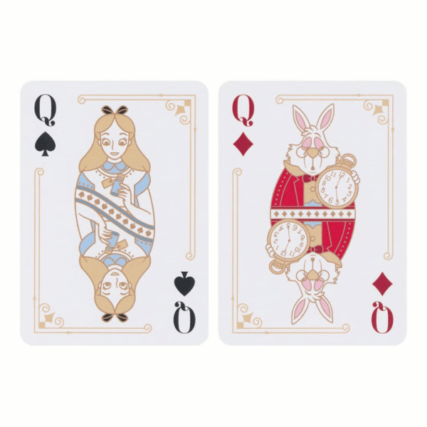 Karte Bicycle Alice in Wonderland