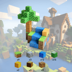 Magnetic Cubes M – Minecraft River (50)