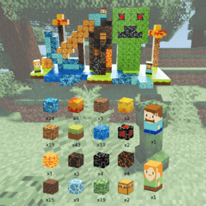 Magnetic Cubes M – Minecraft Creeper (160)
