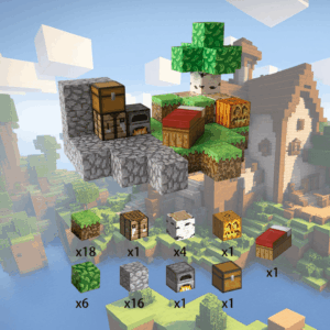 Magnetic Cubes M – Minecraft Fireplace (50)
