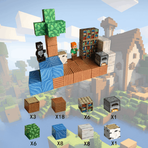 Image Cube Library Minecraft Magnetic Cubes M – Minecraft Library (50) - Ekspedicija
