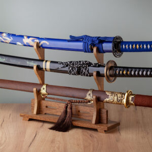 Drveni stalak za katane - tamni