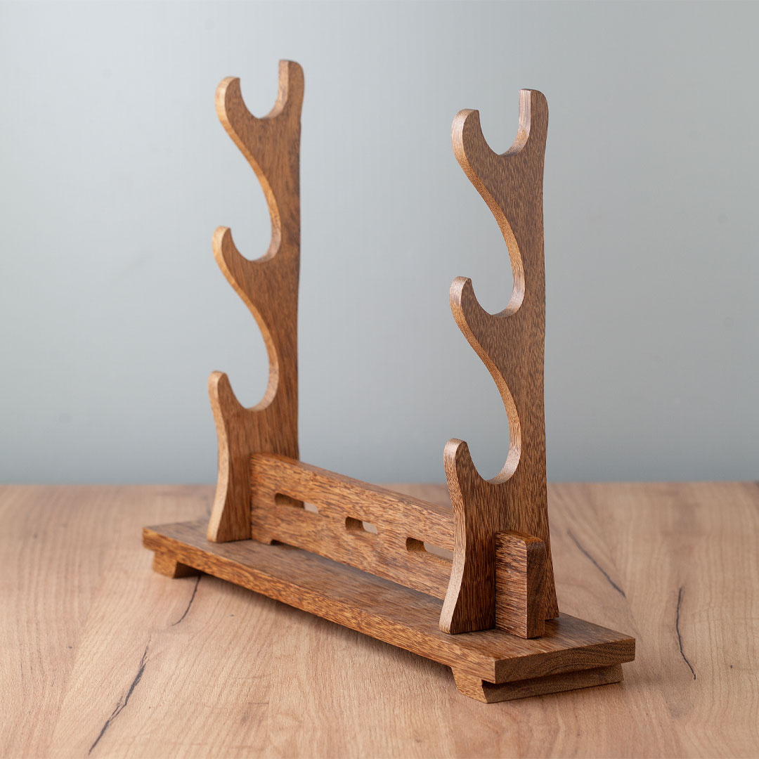 Drveni stalak za katane - tamni 1 Drveni stalak za katane - tamni