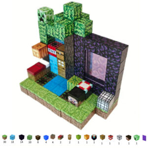 Magnetic Cubes M - Minecraft Creeper’s Gate (100)