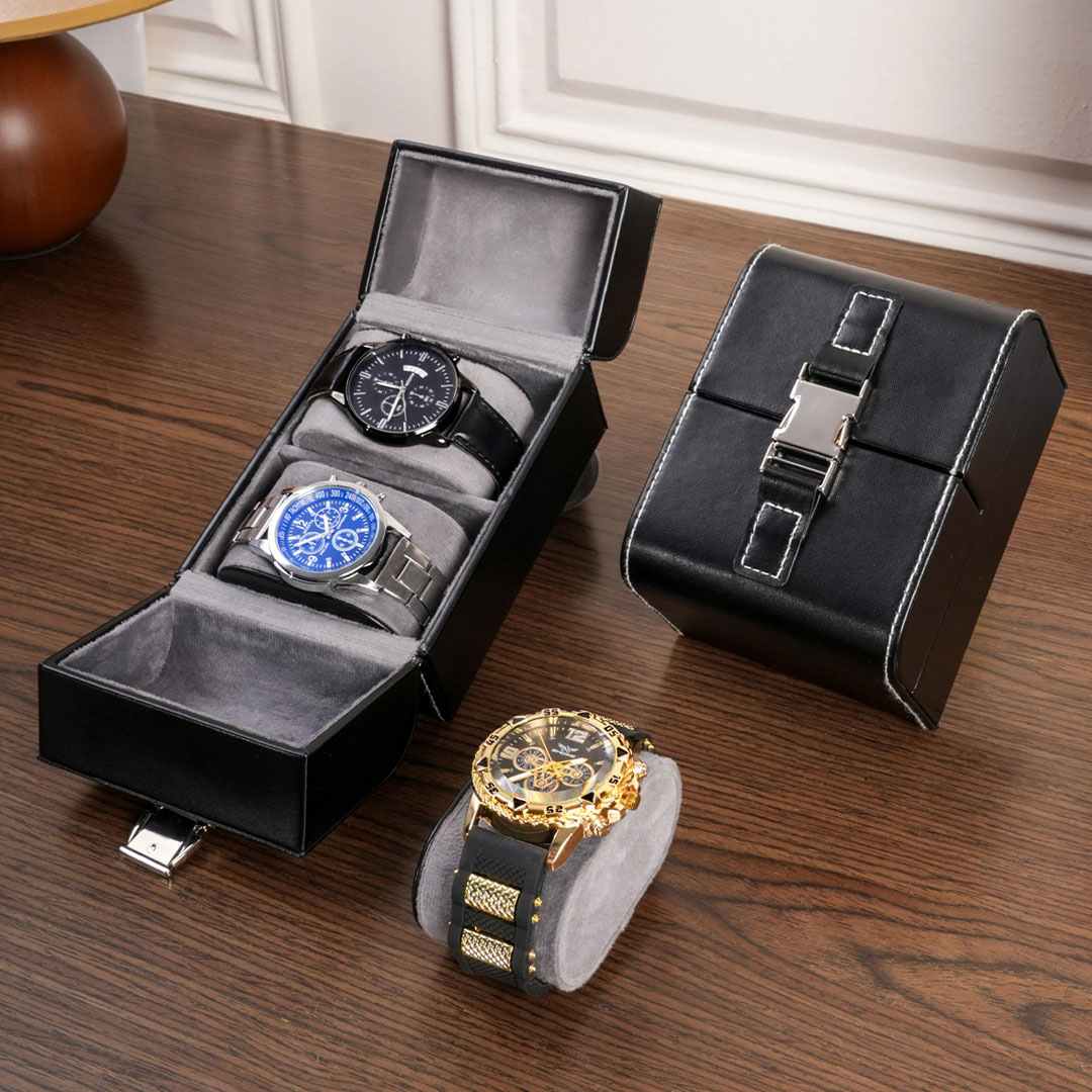 Putna kutija za satove - Black Duo 3 Putna kutija za satove - Black Duo