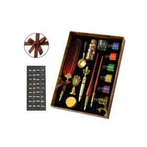 Retro set za pisanje i pečat - crveni