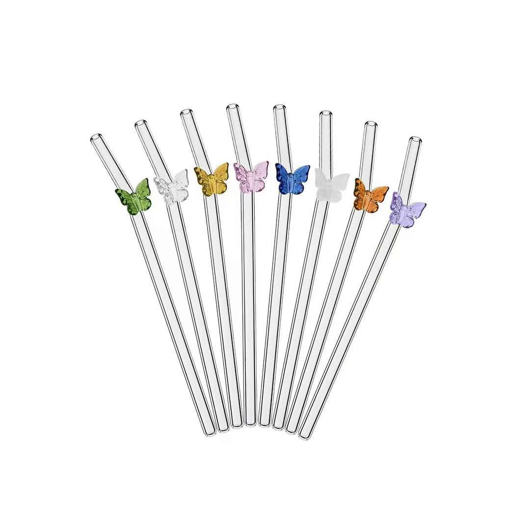 Staklene slamčice - Leptir 1 Staklene slamčice - Leptir