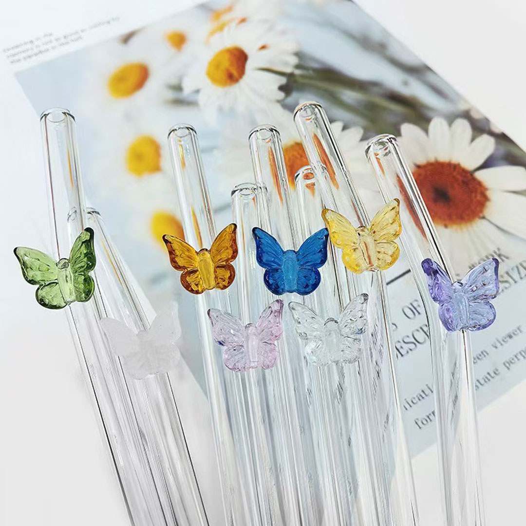 Staklene slamčice - Leptir 3 Staklene slamčice - Leptir