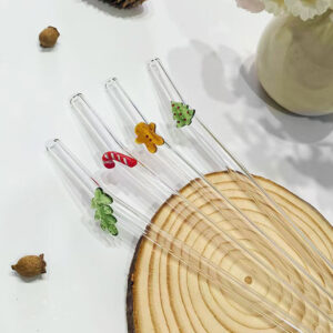 Igračka Smiling Critters CraftyCorn 14 Staklene slamčice - Novogodišnje